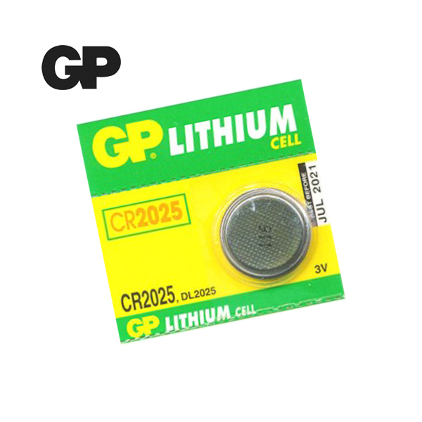 GP CR2025 Lithium Coin Cell 3V.  
